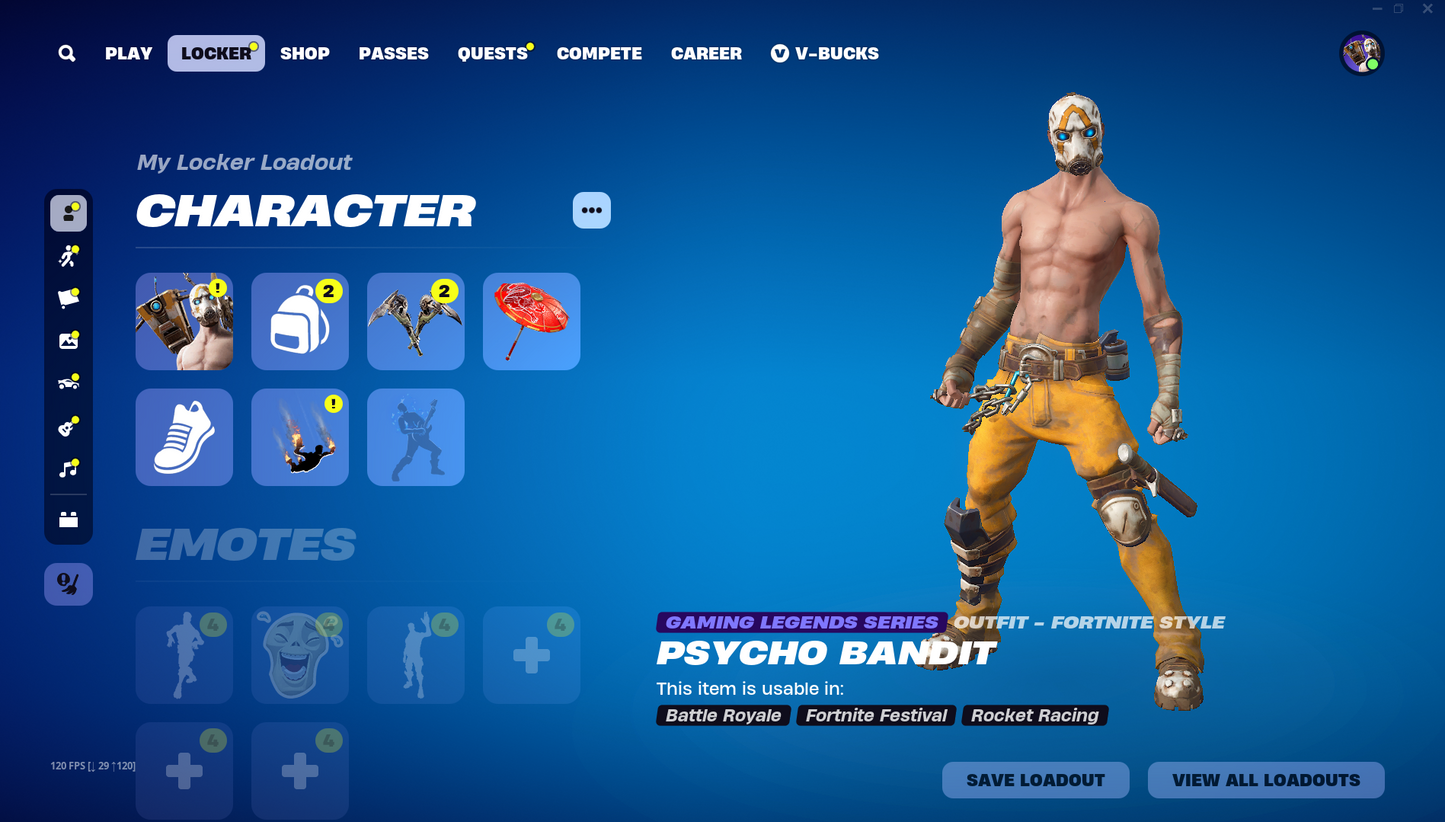 Psycho Fortnite Account